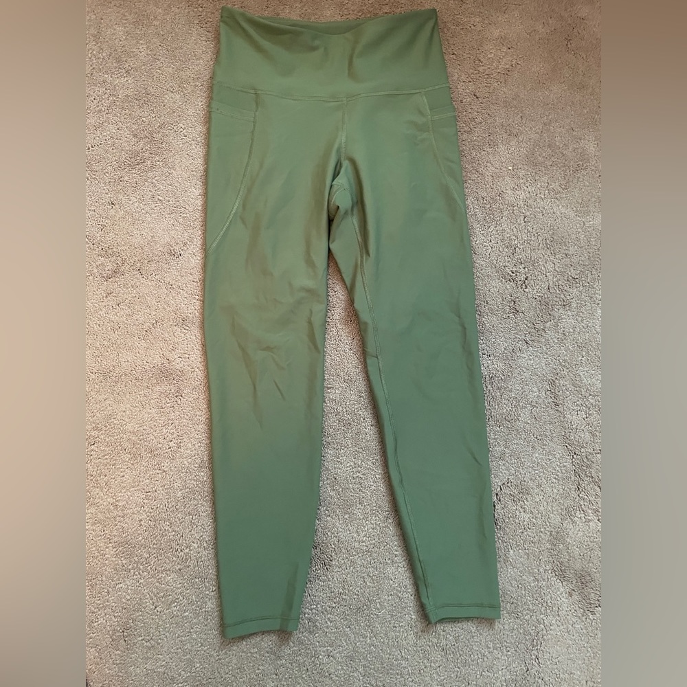 Green workout leggins